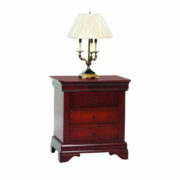 Louis Phillipe 3 Drawer Nightstand