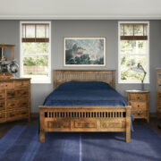 Old World Mission 3 Drawer Night Stand - Image 2
