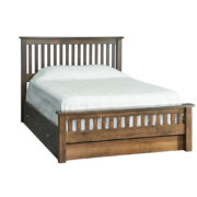 Classic Shaker Slat Bed with Storage Rails