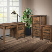 Farmhouse Single Pedestal Desk - Image 2