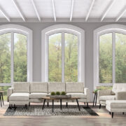 Serene Loveseat Tear Drop Arm - Image 3